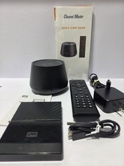 Channel Master CM-7600 W/ 1 TB WD Passport Hard Drive Tested Working
