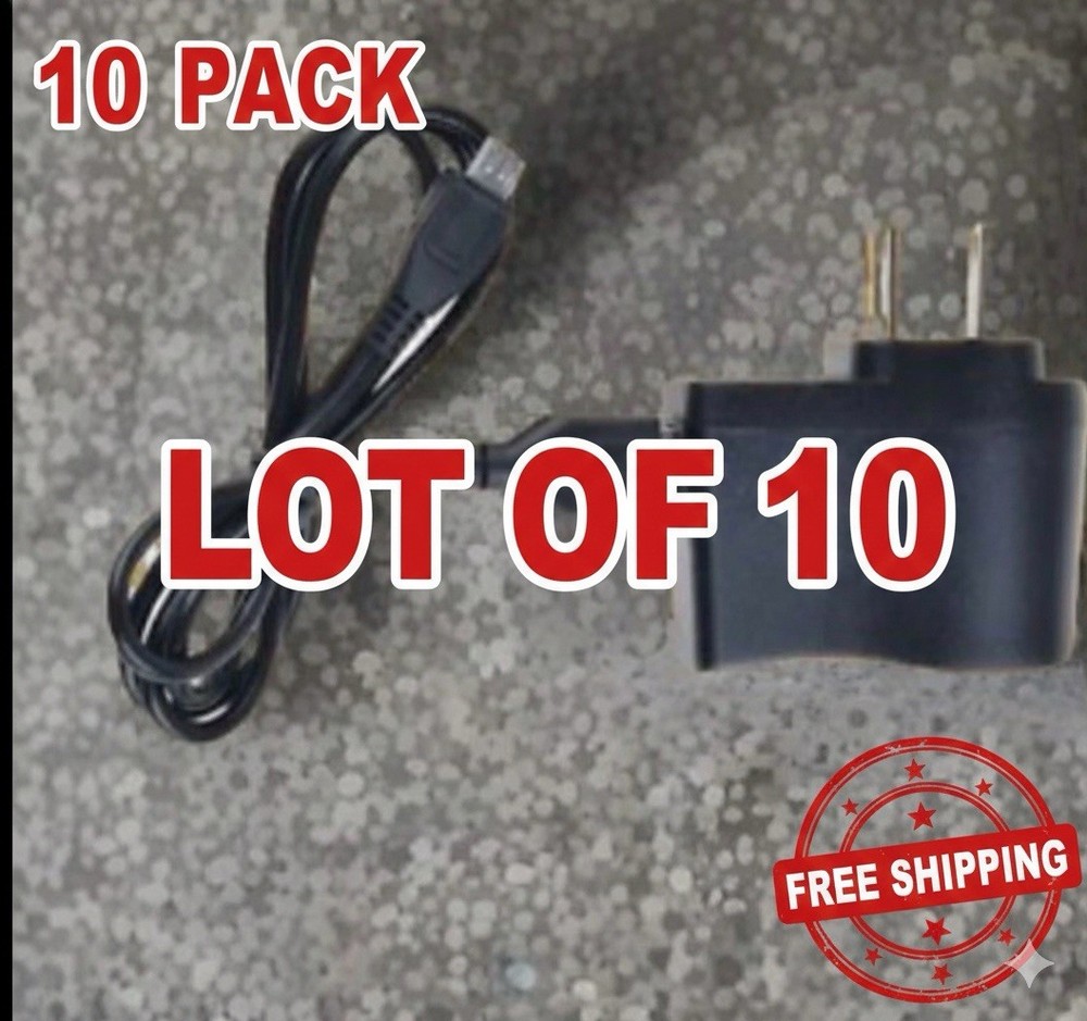 [10 PACK] 5V 1A Micro USB Power Adapter for Fire Stick, Roku Express, Chromecast