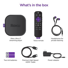 Newest Roku Ultra LT HD/4K/HDR Dolby Vision 4-Core Streaming Media Player Latest