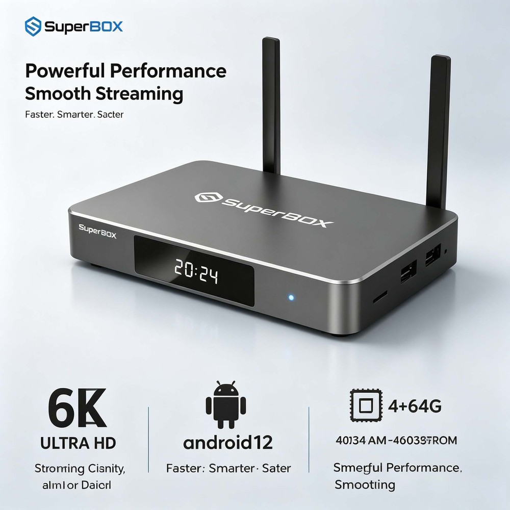 SuperBox S6 Ultra TV BOX New 128G Large Memory Speech Control Same Day Shipping