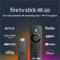 Fire TV Stick 4K Max streaming device, Wi-Fi 6, Alexa Voice Remote