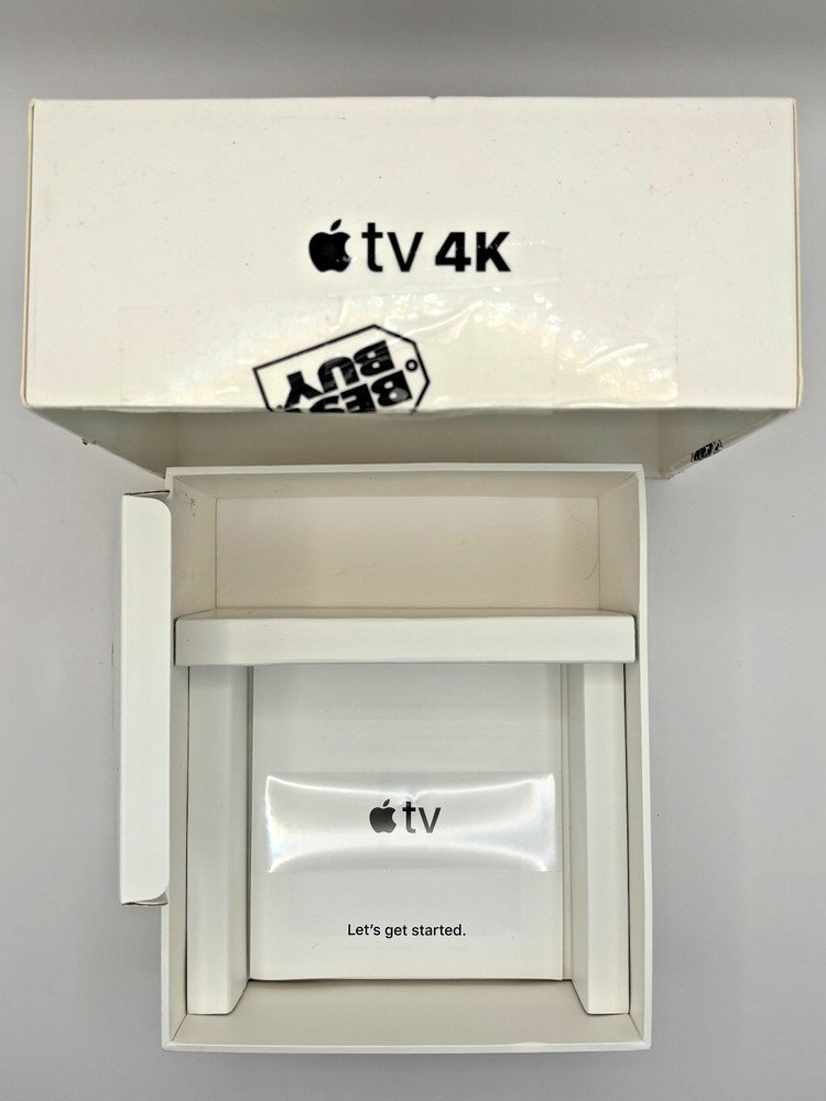 Empty Retail Box for Apple TV 4K (1st Gen) 64GB – Model A1842 – Original Inserts