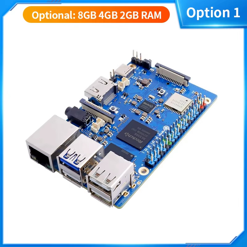 Orange Pi 3B 8GB 4GB 2GB RAM Rockchip RK3566 WiFi5+BT 5.0 Gigabit LAN Port Singl