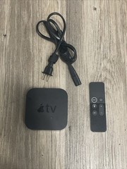 Apple TV HD 1080P 64GB MODEL: A1625 MLNC2LL/A SIRI REMOTE and POWER CORD