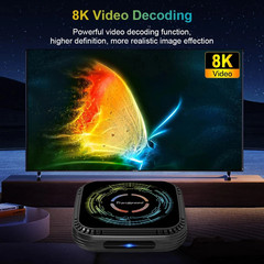 Transpeed H728 Android 14 TV Box 8K WiFi 6 Octa Core 4GB 32GB Media Player