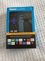 Roku Express 3900R Streaming Media Player Black With HDMI Cable