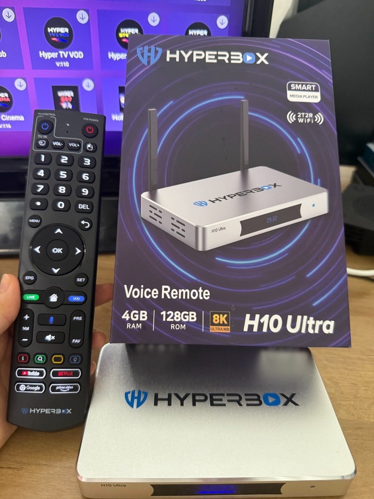 Hyperbox H10 Ultra 8K 4gb RAM 128GB ROM Android Streaming Smart Media Player