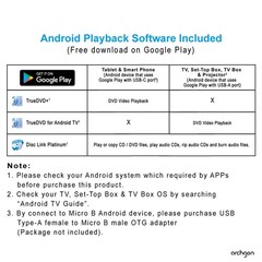 Archgon External Cd Dvd Drive Support Android Tv Smartphone Tablet And