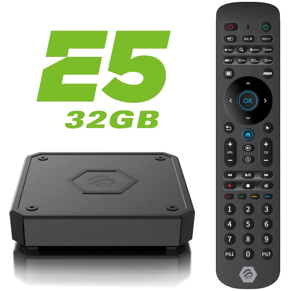 E5 TV Box – Android 11, 4K Resolution, Wi-Fi Connectivity