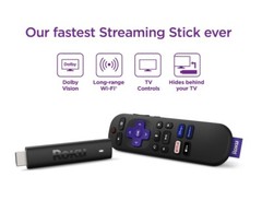 Roku Streaming Stick 4K Device 4K HDR Dolby Vision Voice Remote – 3820RW