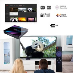 Smart TV Box H96 MAX ,Android 9.0 TV Box USB 3.0 2.4G 4K HD 5G/64 Bit Media Play