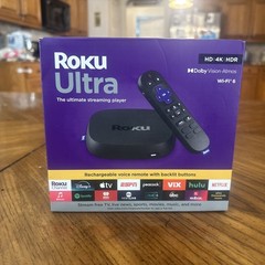 Roku Ultra Ultimate Streaming Player 4K Black – Wi-Fi and Bluetooth – New Sealed