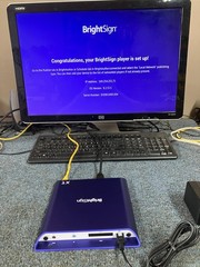 Lot of 2 BrightSign XT244 Digital Signage Players + 1) Power Adapter