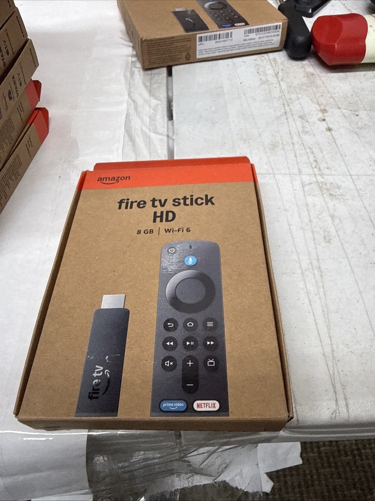 Amazon Fire Tv Stick HD 8GB Wi-Fi 6 Black With Remote & Ask Alexa