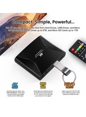 4K Ultra-HD Digital Media Player for USB Drives and MicroSD Cards with 4K HDMI
