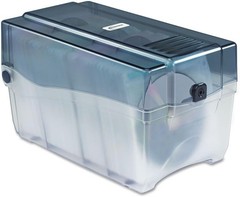 39502 CD/DVD Storage Case Holds 150 Disks Plastic Transparent Tiered Shelf
