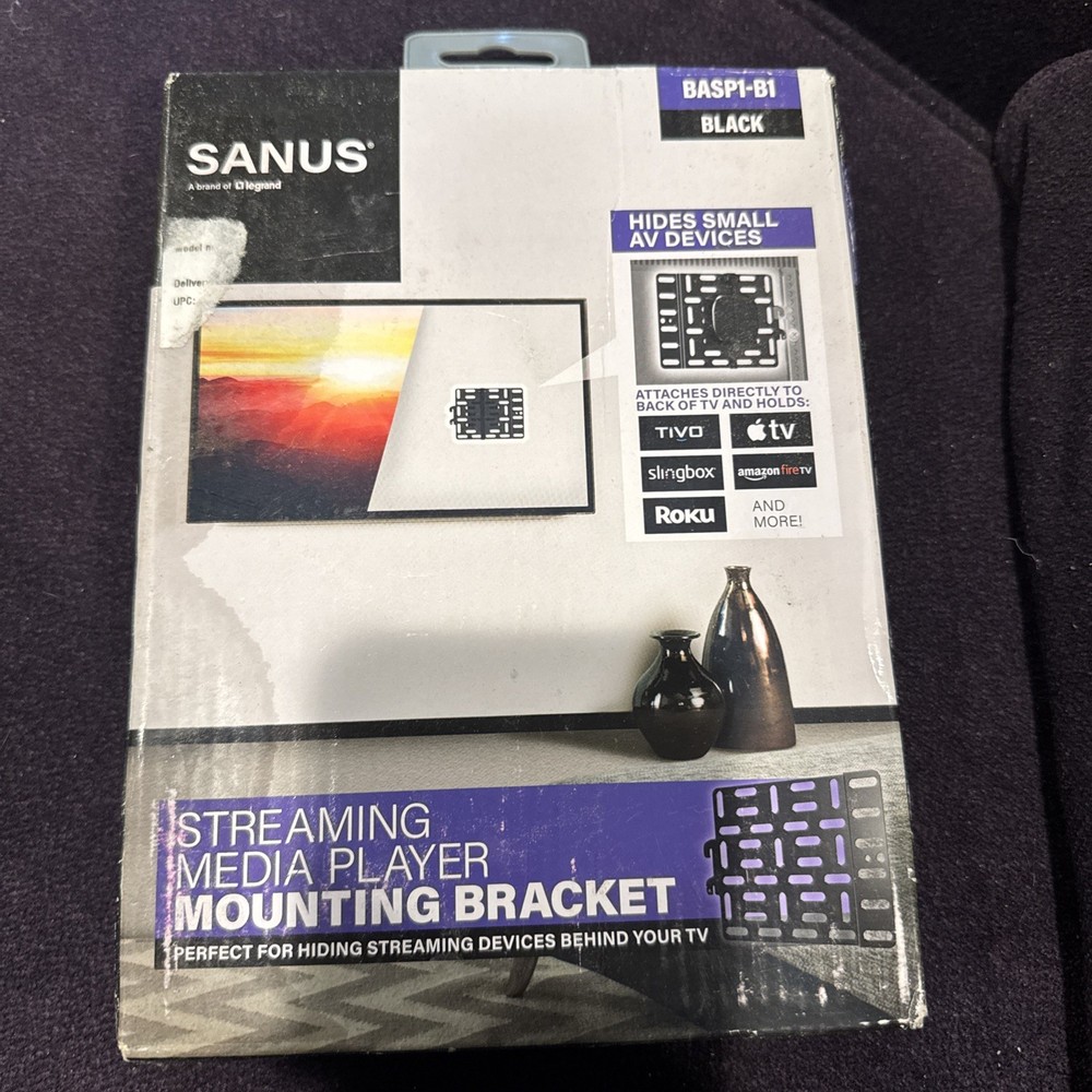Sanus Streaming Media Player Mounting Bracket Model BASP1-B1