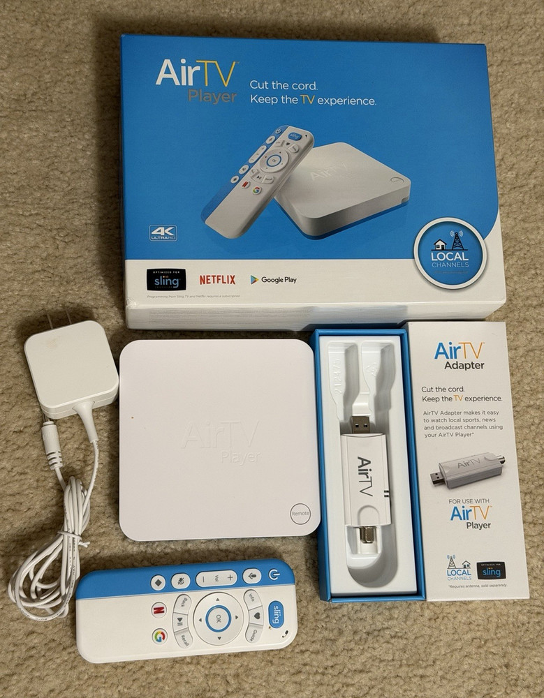 AirTV Player UIW4010ECH 4K 2160p Android Quad Core Dolby w/Remote +Adapter