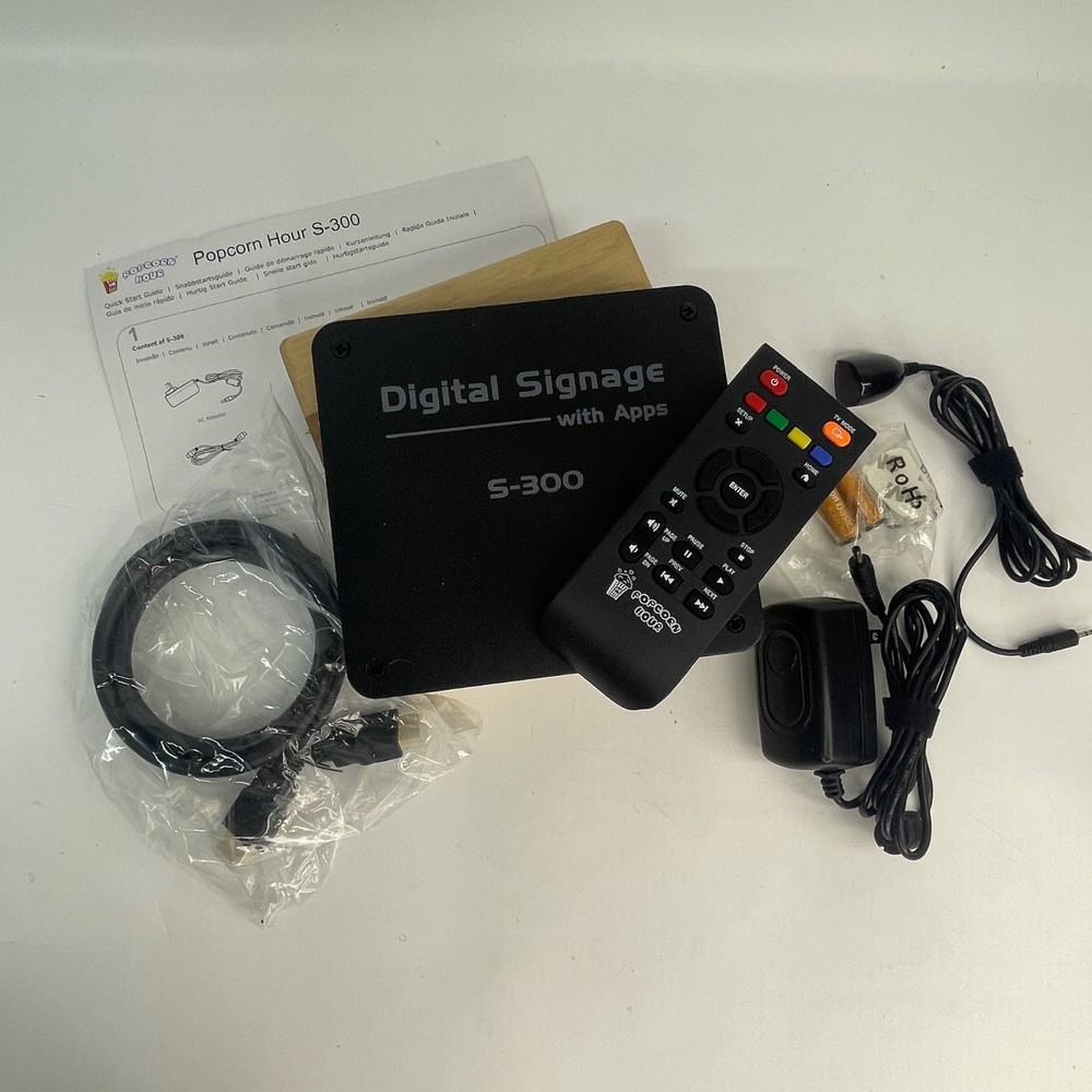 Popcorn Hour S-300 Digital Signage Player With Apps – Full HD / 256MB RAM