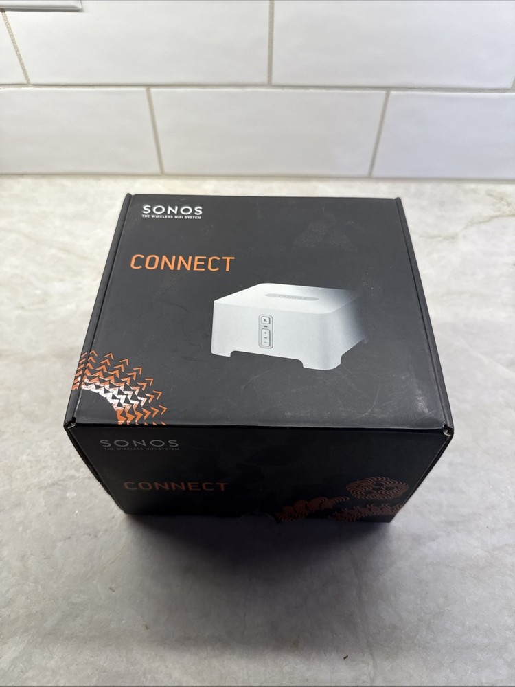 Sonos Connect Gen1 Music Streamer With Power Cord – Gray/White