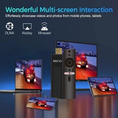 MX10 F3 Dongle TV Inteligente 4K Allwinner H313 60fps 2G+16G