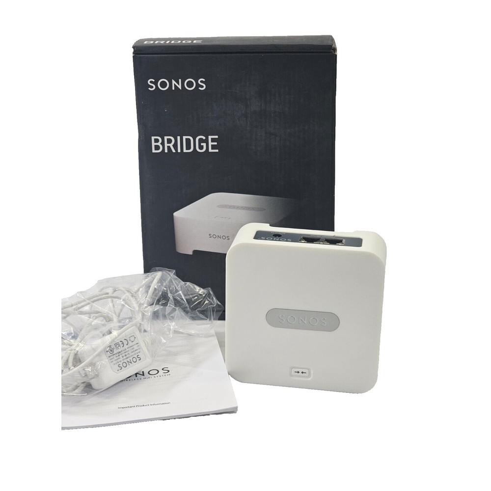 Sonos Bridge Wireless HiFi System SW V4.2 BRIDGUS1 Multiroom Music System NeW
