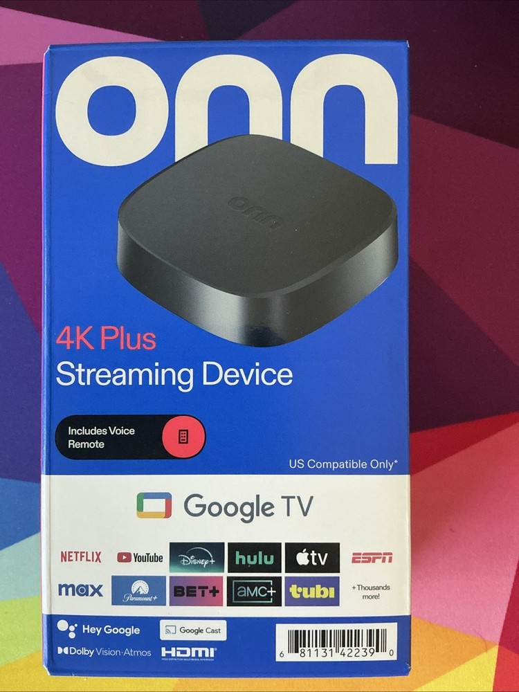 onn 4K Plus Google TV Streaming Device