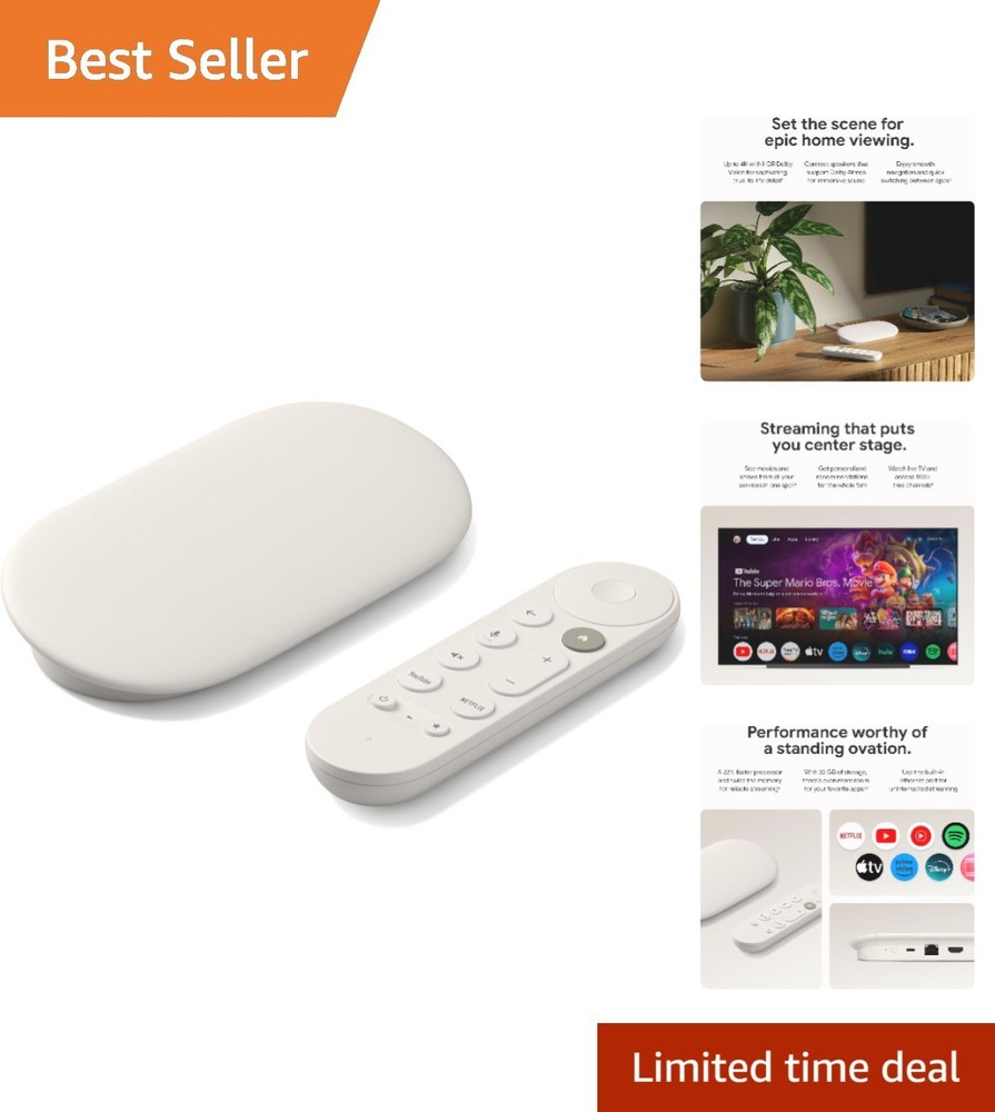 Stream Movies & Live TV in Stunning 4K HDR – Voice Control Remote & 32GB Storage
