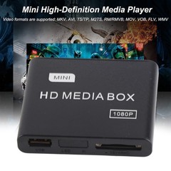 Full HD Mini Box Media Player 1080P Media Player Box Support USB MMC RMVB MP3