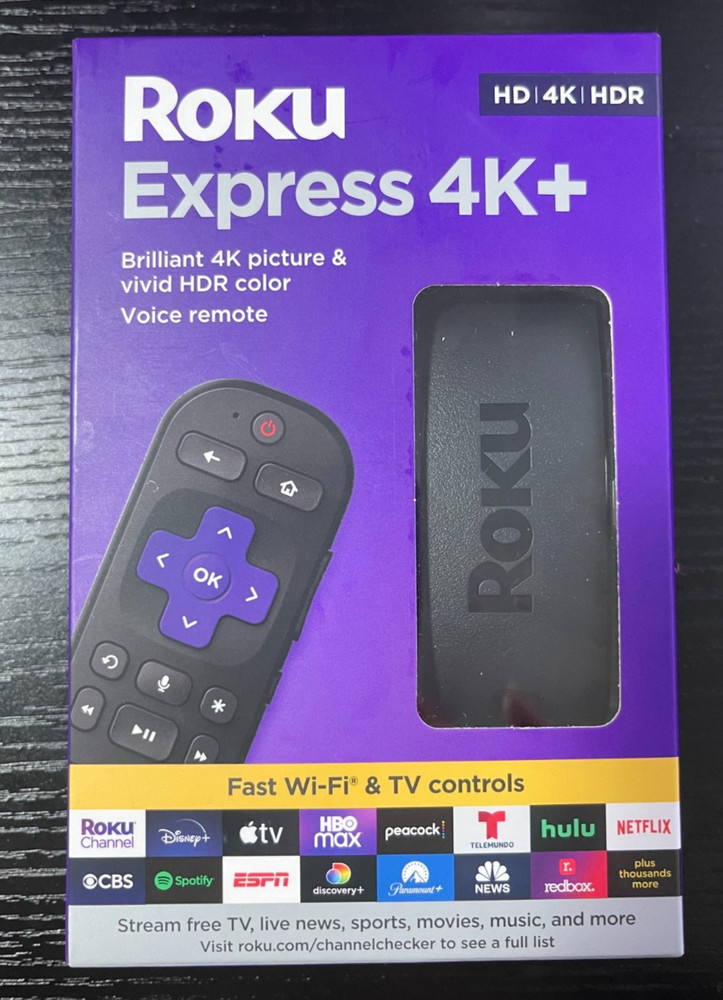 Roku Express 4K+ | Streaming Player HD/4K/HDR with Roku Voice Remote