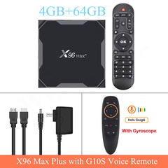 Smart TV Box Android 9.0 X96MAX Plus Amlogic S905X3 Quad Core 4GB 64GB 32GB Dual