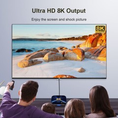 Tv Box WIFI6 BT 5.0 Allwinner H618 Octa core HD Media