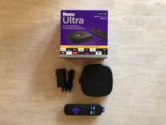 Roku Ultra 4K UHD Streaming Media Player with Voice Remote Pro (4800X)