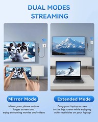 Tongtion Wireless HDMI Display Dongle 1080p AirPlay Miracast 5GHz WiFi iOS macOS