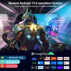 X88 Pro 13 Android 13.0 Smart TV Box with Remote Control, RK3528 Quad-Core, 4G+
