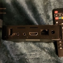 MXQ MXQ-4K 4K Streaming TV Box Remote Power Adapter HDMI USB Ethernet Black