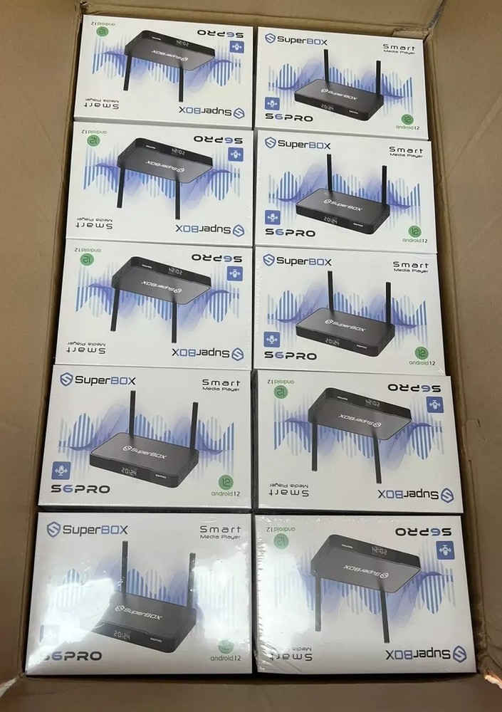 SUPER BOX S6 Pro Streaming Media Player Android Box *Lot Of 10 Devices*