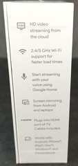 Google Chromecast 2nd Generation Streaming Media Player w/ Box NC2-6A5 Black