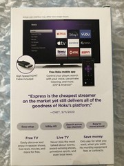 roku express Fast, High Definition Streaming, Sku# 3930Rw Fast Shipping,