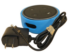 Amazon Echo Dot Kids Edition with Alexa Voice Control – With Blue Case