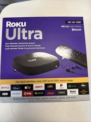 Roku Ultra 4800R 4K Streaming Media Player – Black