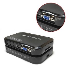 A28D USB SD MMC VGA AV YPbPr Multi TV Media Player + IR Fernbedienung 1080pi5