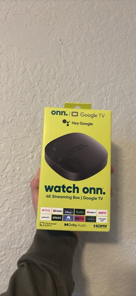 Onn Google TV 4K Streaming Box With App To Stream Movies, Series & Live TV Free