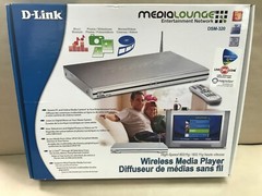 NEW D-LINK DSM-320 MEDIALOUNGE WIRELESS NETWORK MEDIA PLAYER 802.11G ALL FORMATS