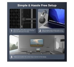 Adaptador inalámbrico HDMI, 1080P,iOS/Android/Windows/Mac a HDTV/Monitor