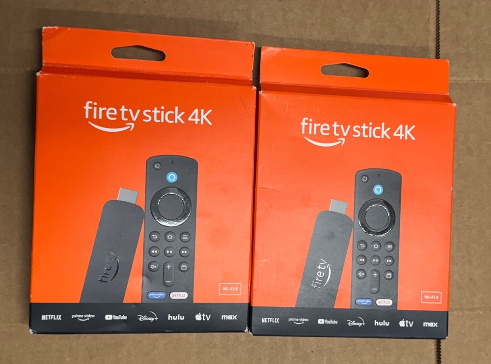 2 pack – New Amazon Fire TV Stick 4K 2ndGen TV Remote Alexa Voice Control