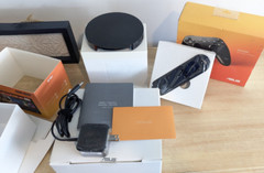 ASUS Google Nexus Player TV Streaming Device TV5001, controller, and 2 Game Pads