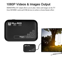 Full HD Mini Box Media Player 1080P Media Player Box Support MMC RMVB MP3 AVI