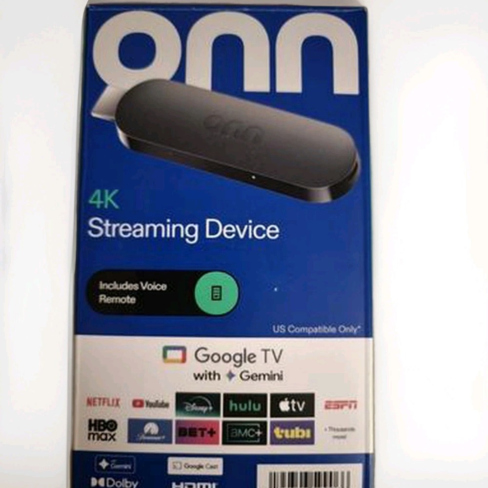 Onn 4K Stick Streaming Device Google TV UHD 2026 plus pro 2GB 8GB with Gemini