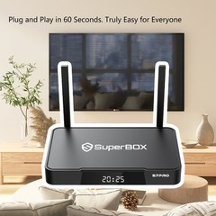 SuperBox S6 Pro BOX Authorized Distributor Message To Me Free ship FedEx 2 Day